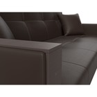 Прямой диван «Валенсия», механизм книжка, экокожа, цвет коричневый - Фото 3