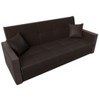 Прямой диван «Валенсия», механизм книжка, экокожа, цвет коричневый - Фото 6