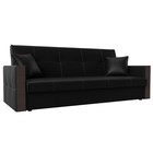 Прямой диван «Валенсия», механизм книжка, экокожа, цвет чёрный - Фото 1