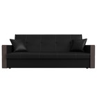 Прямой диван «Валенсия», механизм книжка, экокожа, цвет чёрный - Фото 2
