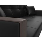 Прямой диван «Валенсия», механизм книжка, экокожа, цвет чёрный - Фото 3