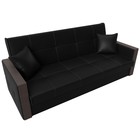 Прямой диван «Валенсия», механизм книжка, экокожа, цвет чёрный - Фото 6