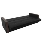 Прямой диван «Валенсия», механизм книжка, экокожа, цвет чёрный - Фото 7