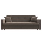 Прямой диван «Валенсия», механизм книжка, велюр, цвет коричневый - Фото 2