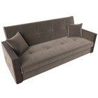 Прямой диван «Валенсия», механизм книжка, велюр, цвет коричневый - Фото 5