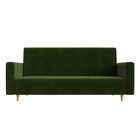 Прямой диван «Вест», механизм книжка, микровельвет, цвет зелёный - Фото 2