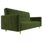 Прямой диван «Вест», механизм книжка, микровельвет, цвет зелёный - Фото 3