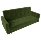 Прямой диван «Вест», механизм книжка, микровельвет, цвет зелёный - Фото 5