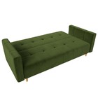 Прямой диван «Вест», механизм книжка, микровельвет, цвет зелёный - Фото 6