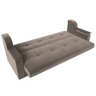 Прямой диван «Сенатор», механизм книжка, велюр, цвет коричневый - Фото 7