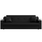 Прямой диван «Сенатор», механизм книжка, экокожа, цвет чёрный - Фото 2