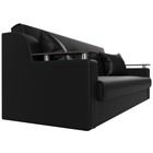 Прямой диван «Сенатор», механизм книжка, экокожа, цвет чёрный - Фото 3