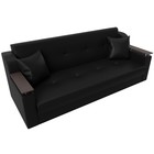 Прямой диван «Сенатор», механизм книжка, экокожа, цвет чёрный - Фото 5