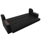 Прямой диван «Сенатор», ППУ, механизм книжка, экокожа, цвет чёрный - Фото 7