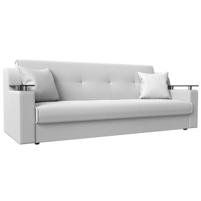 Прямой диван «Сенатор», механизм книжка, экокожа, цвет белый - Фото 1