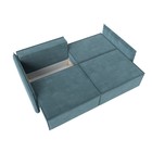 Прямой диван «Либерти», механизм еврокнижка, велюр, цвет бирюзовый - Фото 3