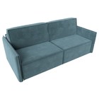 Прямой диван «Либерти», механизм еврокнижка, велюр, цвет бирюзовый - Фото 7