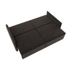 Прямой диван «Либерти», механизм еврокнижка, велюр, цвет коричневый - Фото 2