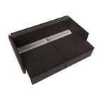 Прямой диван «Либерти», механизм еврокнижка, велюр, цвет коричневый - Фото 4