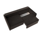 Прямой диван «Либерти», механизм еврокнижка, велюр, цвет коричневый - Фото 5