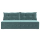 Прямой диван «Лондон», механизм еврокнижка, велюр, цвет бирюзовый - Фото 2