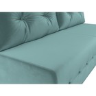 Прямой диван «Лондон», механизм еврокнижка, велюр, цвет бирюзовый - Фото 4