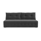 Прямой диван «Лондон», механизм еврокнижка, велюр, цвет серый - Фото 2