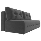 Прямой диван «Лондон», механизм еврокнижка, велюр, цвет серый - Фото 3
