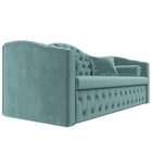 Прямой диван «Мечта», механизм дельфин, велюр, цвет бирюзовый - Фото 3