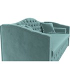 Диван прямой «Мечта», механизм дельфин, велюр, цвет бирюзовый - Фото 4