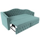 Прямой диван «Мечта», механизм дельфин, велюр, цвет бирюзовый - Фото 6
