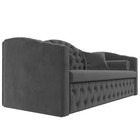 Диван прямой «Мечта», механизм дельфин, велюр, цвет серый - Фото 3