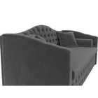 Диван прямой «Мечта», механизм дельфин, велюр, цвет серый - Фото 4