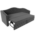 Диван прямой «Мечта», механизм дельфин, велюр, цвет серый - Фото 6