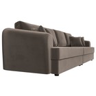 Прямой диван «Милтон», механизм еврокнижка, велюр, цвет коричневый 10388853