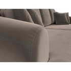 Прямой диван «Милтон», механизм еврокнижка, велюр, цвет коричневый 10388853