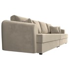 Прямой диван «Милтон», механизм еврокнижка, микровельвет, цвет бежевый - Фото 3