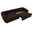 Прямой диван «Милтон», механизм еврокнижка, микровельвет, цвет коричневый 10388856