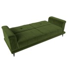 Прямой диван «Неаполь», механизм книжка, микровельвет, цвет зелёный - Фото 6