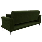 Прямой диван «Неаполь», механизм книжка, микровельвет, цвет зелёный - Фото 7