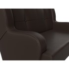 Прямой диван «Неаполь», 2-х местный, без механизма, экокожа, цвет коричневый - Фото 4