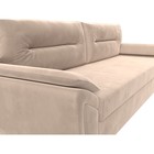 Прямой диван «Нэстор Лайт», механизм еврокнижка, велюр, цвет бежевый - Фото 4