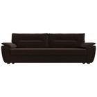 Прямой диван «Нэстор Лайт», механизм еврокнижка, микровельвет, цвет коричневый - Фото 2