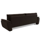 Прямой диван «Нэстор Лайт», механизм еврокнижка, микровельвет, цвет коричневый - Фото 6