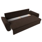 Прямой диван «Нэстор Лайт», механизм еврокнижка, микровельвет, цвет коричневый - Фото 7