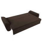 Прямой диван «Нэстор Лайт», механизм еврокнижка, микровельвет, цвет коричневый - Фото 8