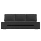 Прямой диван «Приам», механизм еврокнижка, велюр, цвет серый / чёрный - Фото 2