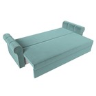 Прямой диван «Рейн», механизм еврокнижка, велюр, цвет бирюзовый - Фото 8