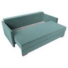 Прямой диван «Сайгон», механизм еврокнижка, велюр, цвет бирюзовый - Фото 7