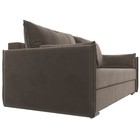 Прямой диван «Сайгон», механизм еврокнижка, велюр, цвет коричневый - Фото 4